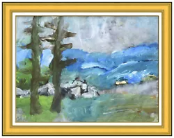 Buy Karl Stark Original Mountain Landscape Gouache Painting Signed Framed Artwork • 4,642.28£
