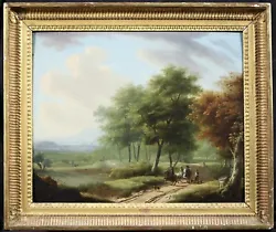 Buy Lazare Bruandet (1755-1804) Large French Old Master Oil Panel - Hunters Forest • 136£