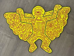 Buy Keith Haring (Handmade) Painting On Wood Signed & Stamped • 278.83£
