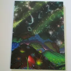 Buy Vintage Surrealist Painting Colorful Psychedelic Landscape Modernist Ufo Space • 1,190.69£