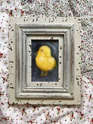 Buy Original Paint Watercolor Picture Vintage Country House Antique Cottagecore Chicks Animals • 25.69£