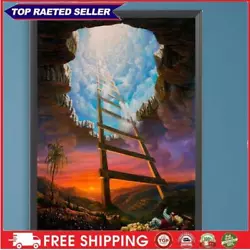 Buy Paint By Numbers Kit DIY Oil Art Space Elevator Picture Home Wall Decor 30x40cm • 6.52£