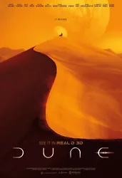 Buy Dune 2021 Movie Poster A0-A1-A2-A3-A4-A5-A6-MAXI C495 • 15.99£