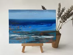 Buy Original Abstract Seascape Oil Painting Signed By Artist • 22£