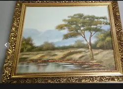 Buy Mountain Scene (original Oil On Board) By Anne Darwell Gilt Frame • 100£