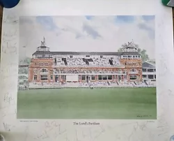 Buy Signed Lords Pavilion Lithograph Fr Original Watercolour By David Gentleman 1986 • 99.95£