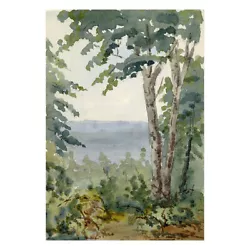 Buy Rosa E. Neumann, In The New Forest Towards Southampton – 1895 Watercolour • 16£