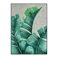 Buy Canvas Handmade Modern Concise Decor Painting Green Leaves 90cm Unframed • 24.75£