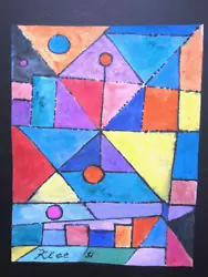 Buy KLEE Paul 1951 Abstract Painting On Paper Gouache Original Art Signed Not Print • 30£