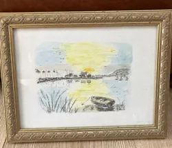 Buy Original Pen & Watercolour Picture Painting Signed Boats Mudeford Impressionist • 24.99£