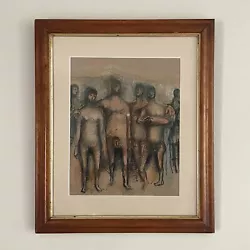 Buy Mid Century Pen Ink And Watercolour Painting Very Henry Moore  • 650£