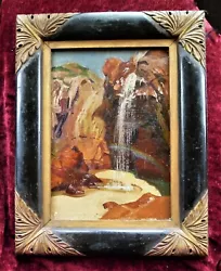 Buy FRANK O SALISBURY Oil Chapel Porth Beach Cornwall Waterfall Rainbow CARVED Frame • 1,150£