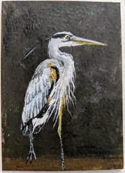 Buy ACEO Original Painting  Bird  Art Card Hand Painting • 12.43£