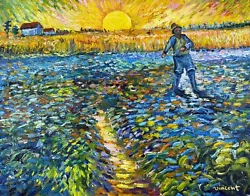 Buy Vincent Van Gogh (Handmade) Oil On Canvas Painting Signed And Stamped • 868.30£