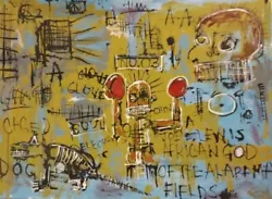 Buy Original Art Fits Basquiat 9x12 Oil And Acrylic On Heavy Paper.Joe Lewis • 284.61£