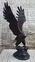 Buy Art Deco Moigniez Extra Large Flying Eagle Bronze Sculpture Classic Artwork Sale • 947.45£
