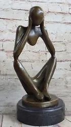 Buy Original Abstract Bronze Torso Bust Sculpture. Mid Century Modern. Male Artwork • 138.85£