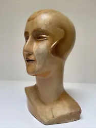 Buy Antique Mannequin Head Wood Carving Art Deco 1920's Female Painting Woman Model • 1,790.27£