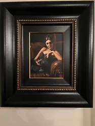 Buy Fabian Perez Original Oil On Canvas, 12x9 Inches In Luxury Frame. • 12,000£