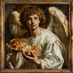 Buy Archangel Raphael Blesses Bread, Canvas Paintings • 35.99£