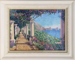 Buy Diane Monet, Vista Firaglioni, Oil On Canvas, Signed • 2,391£