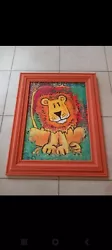 Buy Lion  Painting. Original. Lion Face Painting Wall Art • 9.99£