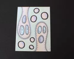 Buy The Double Ghosts Abstract Original ACEO Art Card Mixed Media Mini Artwork • 2.49£