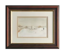Buy M A Morrogh - Original 1993 Watercolour - King Lear Lake - Winter Landscape • 58£