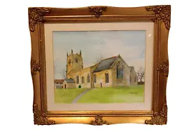 Buy Framed Original Painting Of Kippax Church Yorkshire By Local Artist • 20£