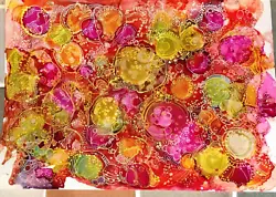 Buy Org. Alcohol Ink Painting By Anita  Jelly Wobbles  Jelly Fish Jelly Sweets • 10.50£
