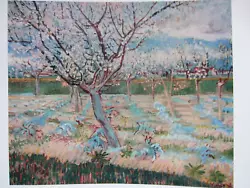 Buy Van Gogh Vintage Colour Print 1957 Trees Orchard Blossom French Impressionism • 30£