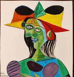 Buy Picasso Style Painting Hand Signed Cubist Surrealist Expressionist Art • 37.30£