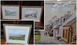 Buy Three Charming Scottish Watercolour Landscape Paintings. Local Artists. CS D29 • 29.99£