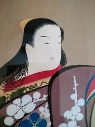 Buy Ukiyo-E Beautiful Woman Painting Kaigetsudo Ando With Plum Blossom Pattern Cloth • 240.18£