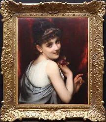 Buy Fine Original Antique 19th Century Oil Painting Portrait Of Young French Beauty • 15,950£