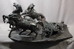 Buy Dramatic Horses And Rider Bronze Signed Antonio Vanetti (ITALIAN, 1663-1753) • 9,843.68£