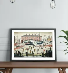 Buy The Cricket Match People FRAMED WALL ART PRINT ARTWORK PAINTING LS Lowry Style • 37.99£