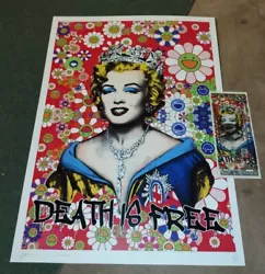 Buy DEATH NYC Ltd Signed Art Print USD $1 Dollar Marilyn Monroe Queen Mr. Brainwash • 181.12£