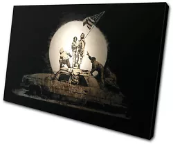 Buy Banksy Painting Iraq Car SINGLE CANVAS WALL ART Picture Print VA • 19.99£