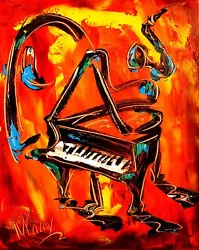 Buy GRAND PIANO   Abstract Pop Art Painting  Canvas Gallery YGO87T • 84.05£