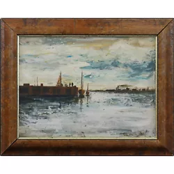 Buy Oil Painting By Page. Harbour Scene • 60£