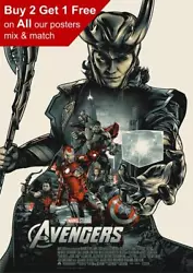 Buy Marvel Avengers Assemble Loki Movie Poster • 1.49£