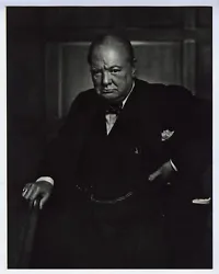 Buy 1941 Portrait Winston Churchill Original Yousuf Karsh Vintage Photogravure, 1977 • 94.50£