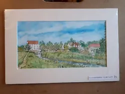 Buy   WICKHAMBREAUX, KENT   Original Watercolour By Clare Swain. 2020 - Local Artist • 45£