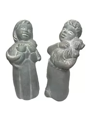 Buy Two (2) Retired Isabel Bloom Boy And Girl Angels Holding Dog And Cat 2000 2001 • 28.93£