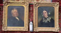 Buy Pair Of Victorian Antique Portrait Oil Paintings Of Dickensian Scottish Couple • 118£