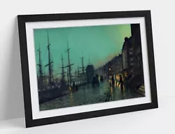 Buy John Atkinson Grimshaw, Shipping On The Clyde -framed Art Poster Print 4 Sizes • 14.99£