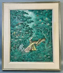 Buy Vintage Original Bali Lady In The Forest By Ubud Artist Signed • 1,412.77£