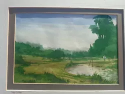 Buy Vintage Watercolour Countryside Landscape Scene By John Cotton  • 14.99£