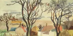 Buy Croydon Artist Richard Walker Original Watercolour Painting; Landscape 1939 • 35£